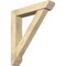 Ekena Millwork Traditional Slat Rough Sawn Bracket w/ Offset Brace, Douglas Fir, 6"W x 30"D x 34"H BKT0604X30X34TRA06RDF - alternate 1